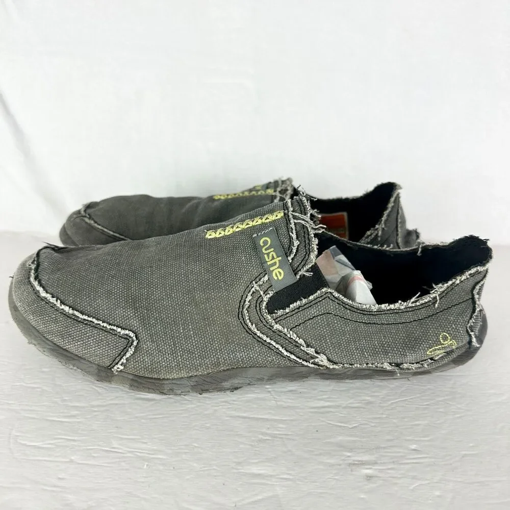 Cushe Men's Slipper Shoe Size 11 Black Canvas Slip On Lightweight